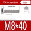 Шестигранный болт из нержавеющей стали 304