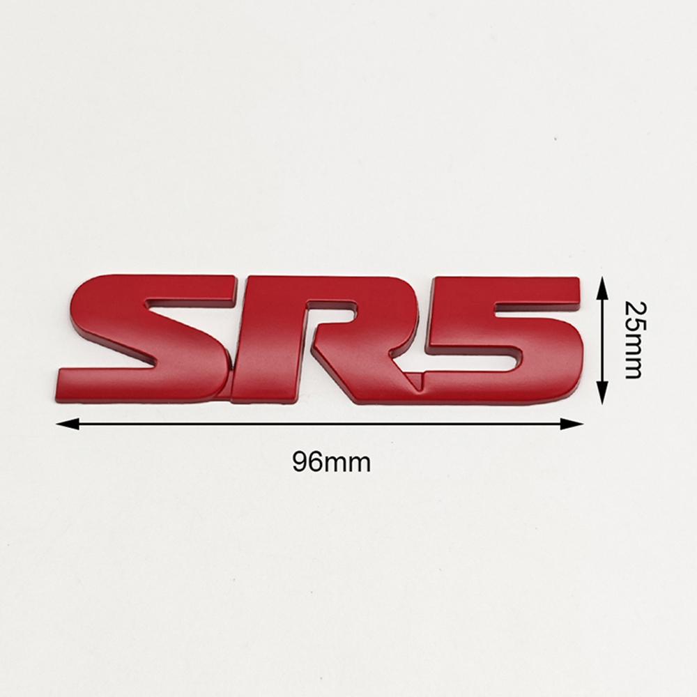 3d Metal Letters Logo SR5 Emblem Car Fender Door Side Badge SR5 Sticker for Toyota Tundra Hilux Tacoma 4runner SR5 Acessories RA1