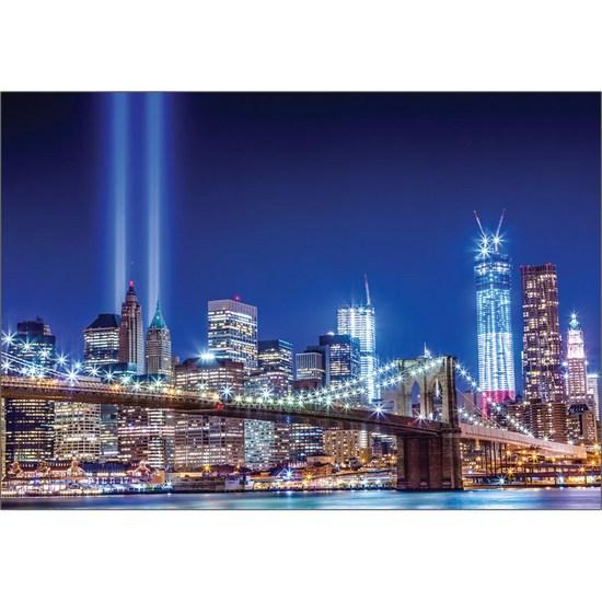 Puzzle Korea 9.11 Commemorative Lighting and New York Skyline Jigsaw Puzzle 3123, Korean Popular Puzzles