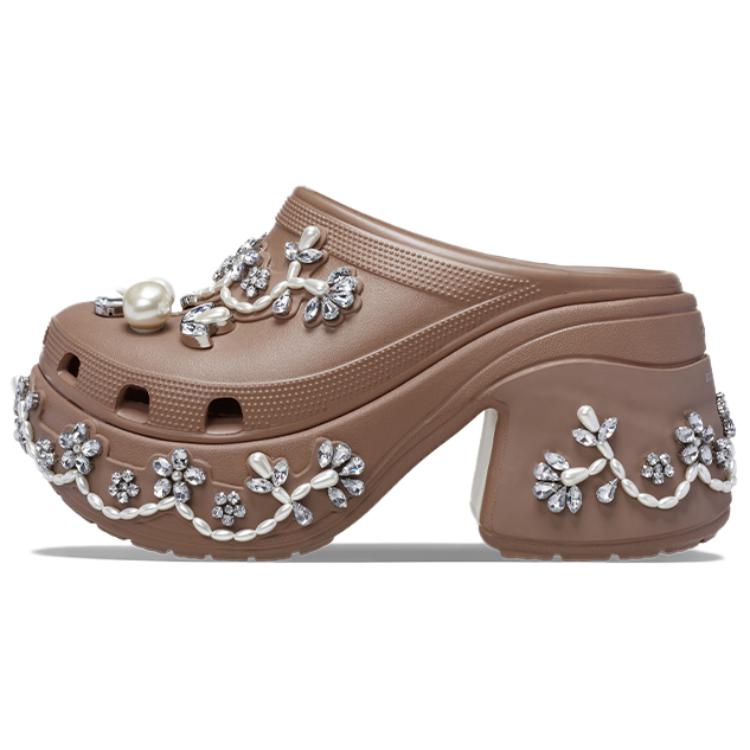 SIMONE ROCHA x Crocs Русалка Удобные и Универсальные Дырочные Туфли Унисекс Цвет Латте