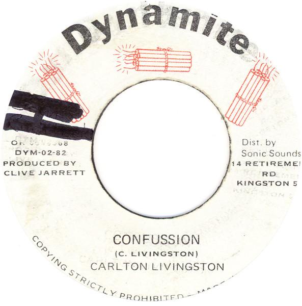 7-дюймовая пластинка CARLTON LIVINGSTON Confussion DYM0282 Dynamite Jamaica Reggae Ska Dub Б/у