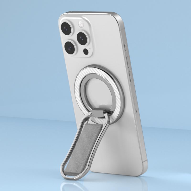Металлический магнитный держатель для мобильного телефона для Magsafe Съемный регулируемый вращение на 360° Сильная магнитная подставка для iPhone 16 15 Samsung