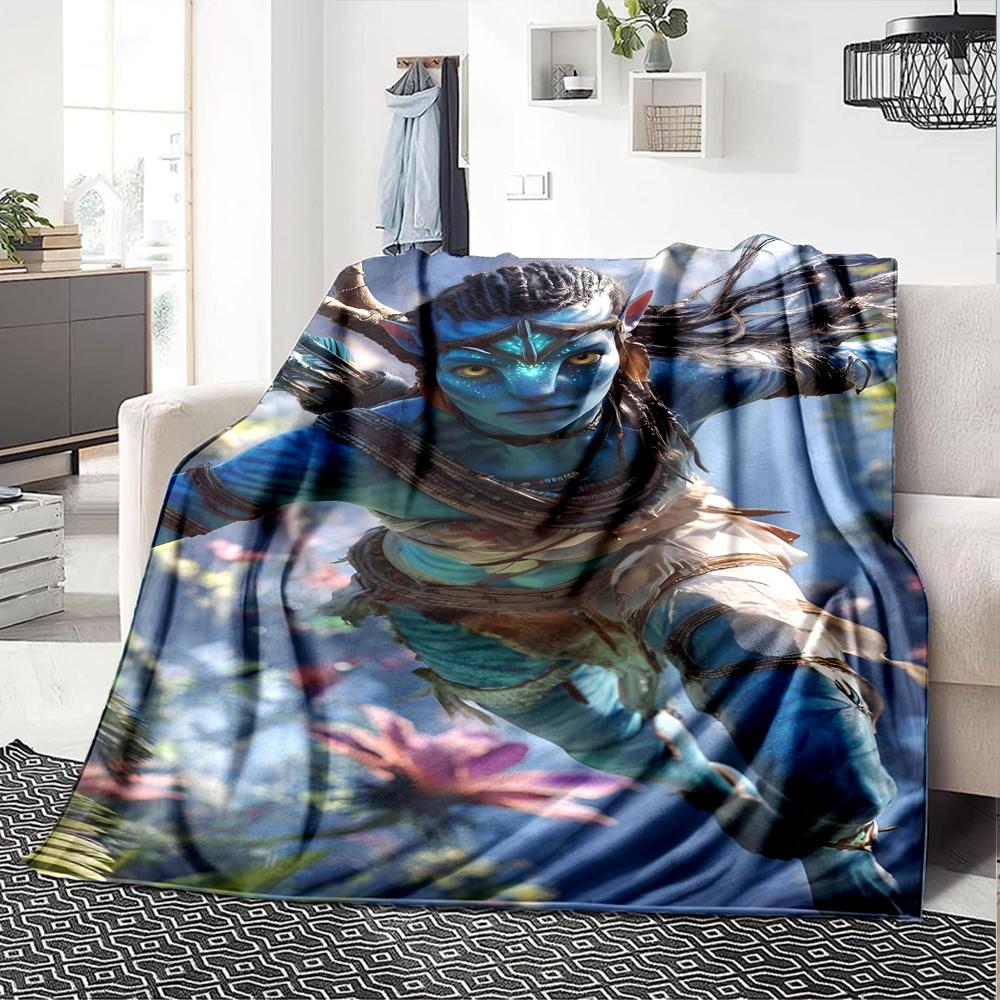 Avatar Theme Printed Blanket - Perfect for Couch, Bed, Travel & Outdoor Use | Machine Washable, Cozy & Durable.
