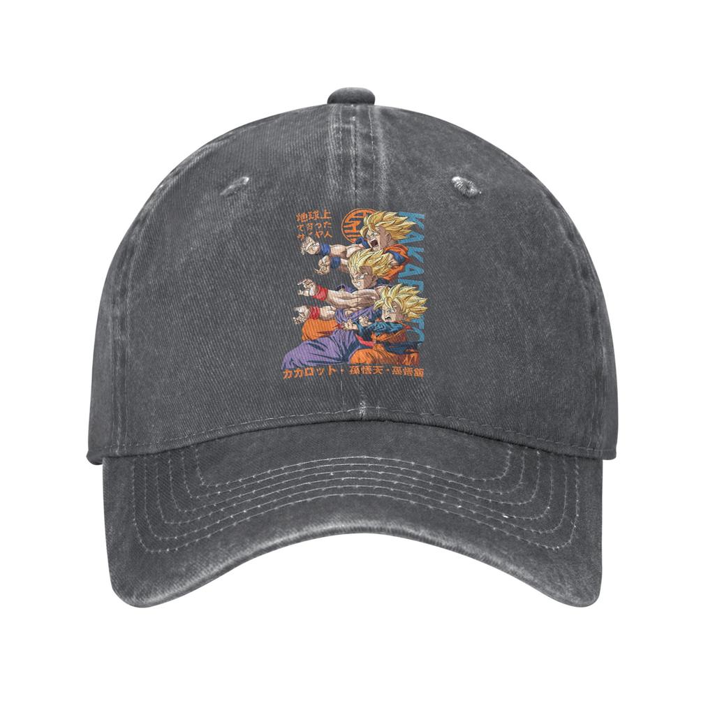 Dragon Ball Goku Gohan Men Women Baseball Caps  Distressed Cotton Caps Hat Fashion Outdoor Summer Gift Snapback Cap