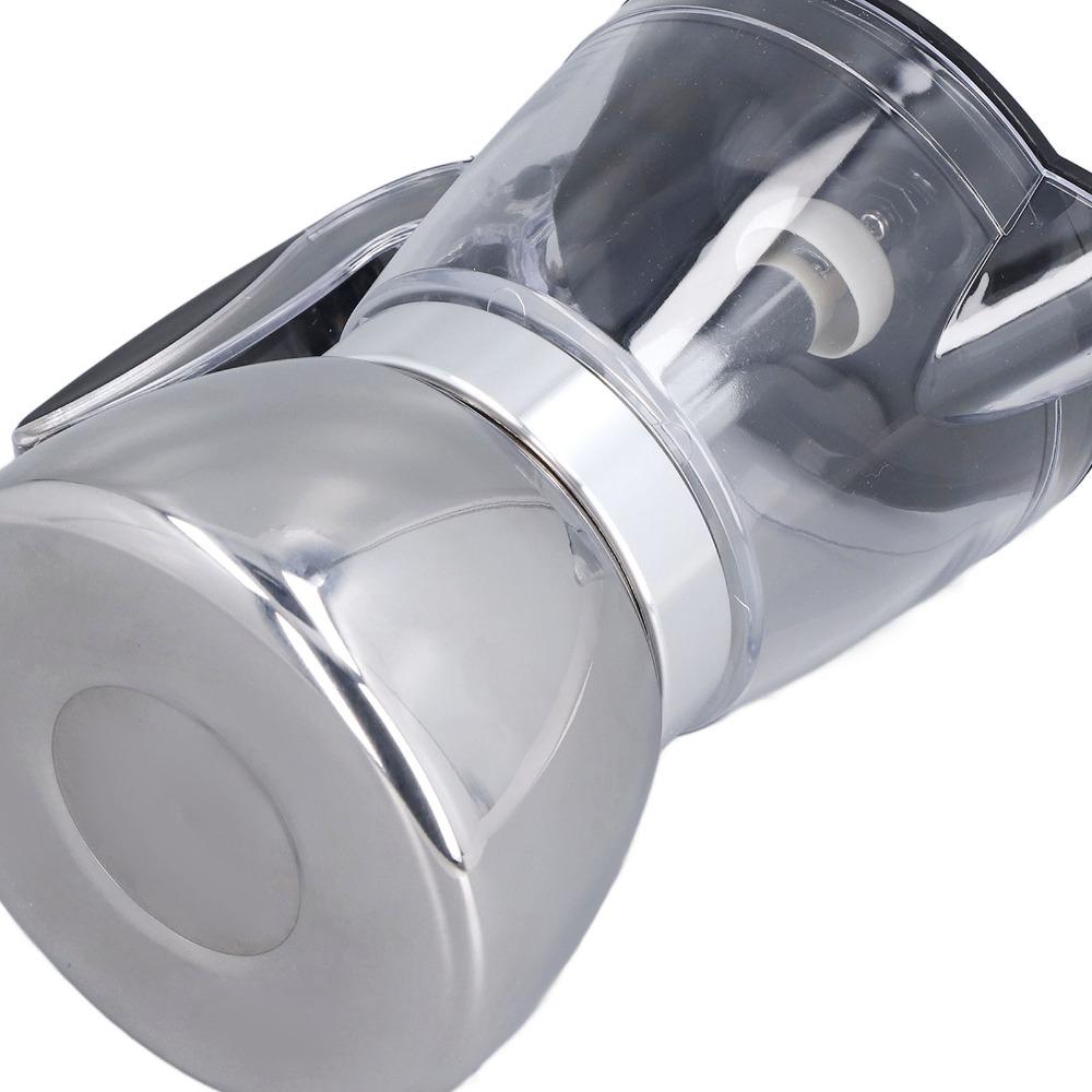Clear ABS Top Stovetop Coffee Maker Crystal Glass Lid 6 Cup Moka Pot Household Brewing