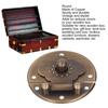 Round EmNaBossing Copper Hasp Retro Wooden Box Lock Clasp Decorative Hasps for Wedding Card Boxes Wine Boxes
