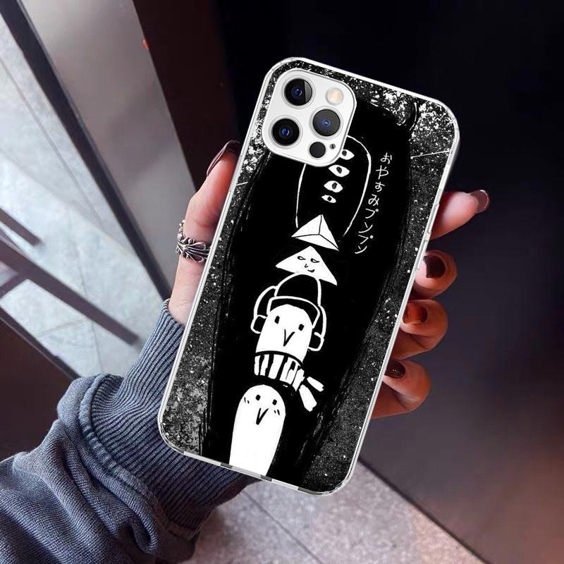 Oyasumi Punpun Phone Case For iPhone 17 Air 11 13 Mini 14 15 Plus 16 12 Pro Max 16E SE 7 8 Pattern Soft TPU Back Cover 17 Air 1