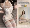 Sexy lingerie suspender lace perspective nurse hot passion bed uniforms sexy suit underwear