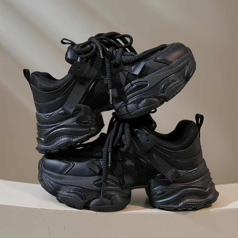 CRLAYDK модные массивные кроссовки для женщин на платформе с сеткой для папы, увеличивающие рост, на танкетке, спортивные, повседневные, для ходьбы, на шнуровке, для тенниса