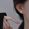 Серьги с колотым льдом в форме сердца для женщин - 2026 Стильные и универсальные, простой высококлассный дизайн