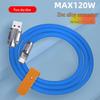Кабель USB-C для быстрой зарядки 120 Вт из цинкового сплава с жидкой мягкой резиной для Android