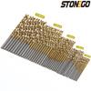 STONEGO 10/25/50Pcs HSS Steel Cobalt Mini Twist Drill Bit Set Straight Shank Hole Opener Power Drilling Punching Tools