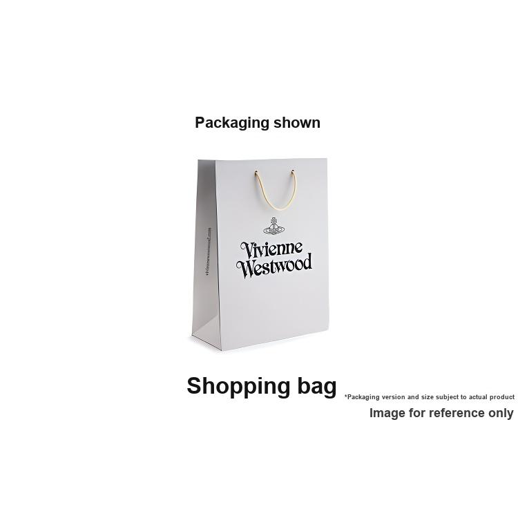 Vivienne Westwood Ruby Collection Sphere Pattern Zipper Leather Small Round Bag Women bags Brown 4304005612089D401