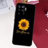 Красивый желтый чехол-подсолнух для Oppo A17 A57 A77 A74 A54 A94 A78 A98 A18 A60 A80 A40 A38 A58 A96 A76 A16 A15 A5 Pro