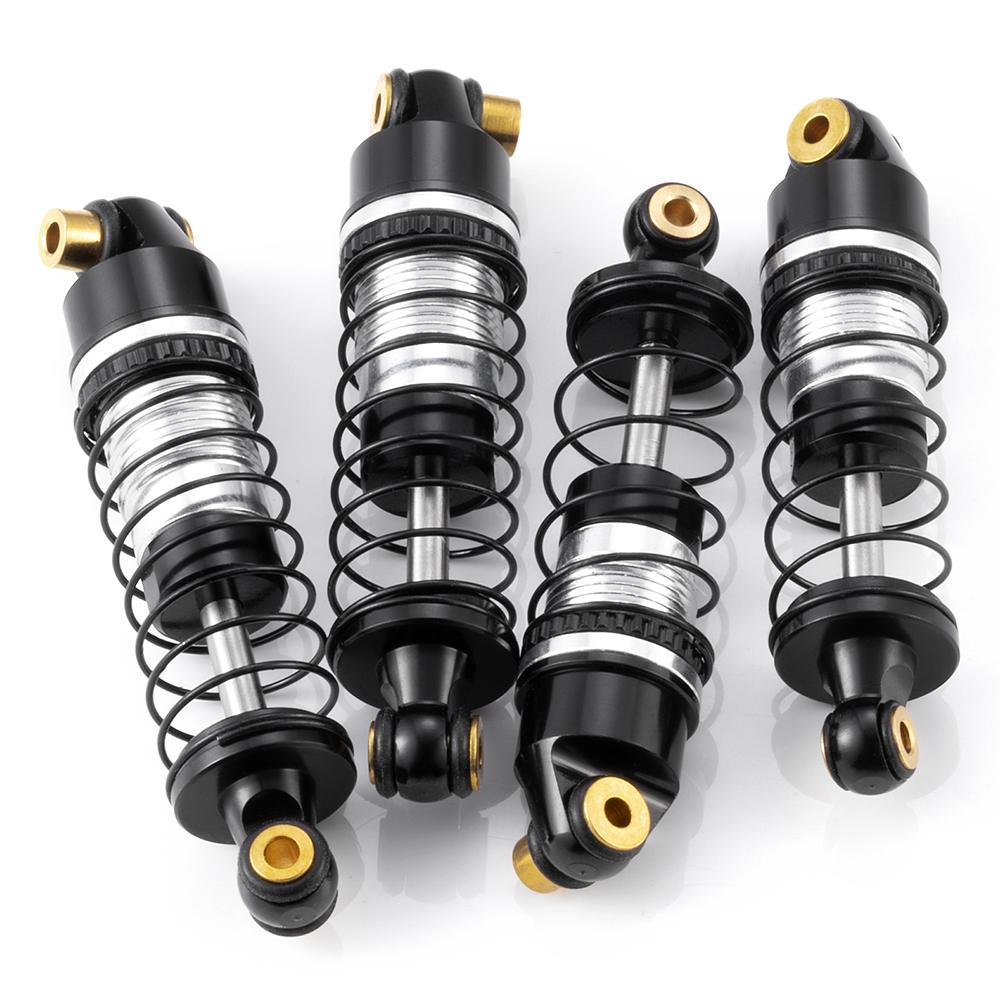 TRINOOD 4Pcs Alu Alloy Front Rear Shock Absorber Damper for Lo-si 1/24 Micro-B 2WD Buggy Upgrade Parts