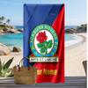 Blackburn Rovers Football Personalized Printed Beach Towel Soccer Logo Support Custom Name Text Absorbent Towel For Sport Travel Special Gift