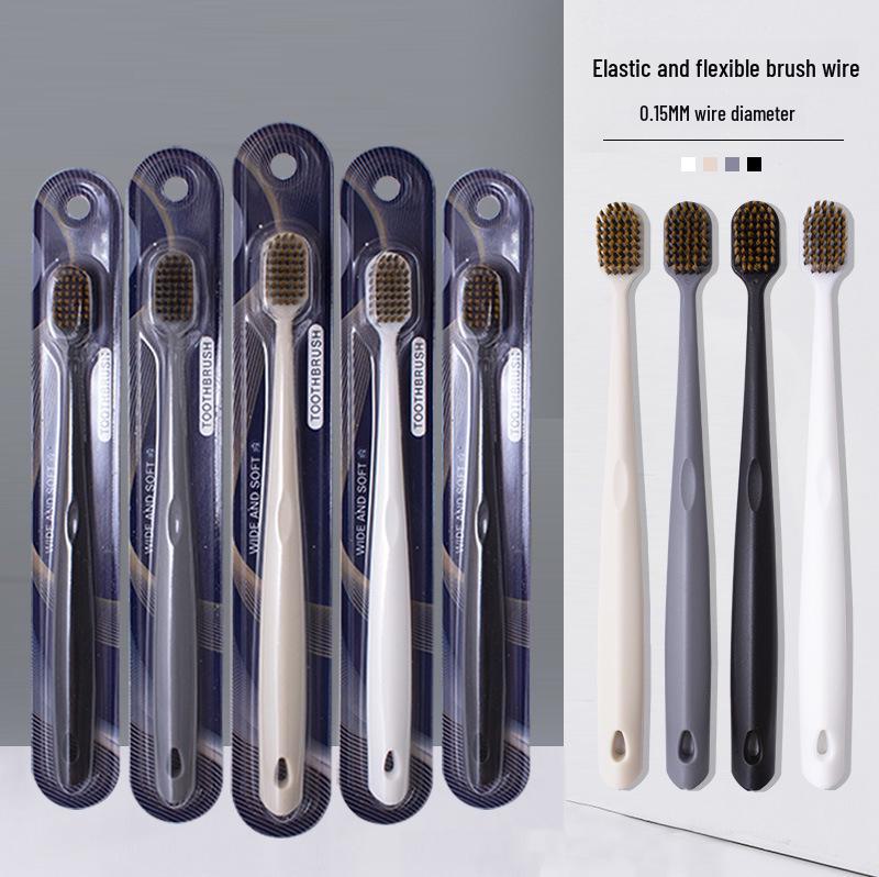 Зубная щетка с широкой головкой и мягкой щетиной для пар — для домашнего и ежедневного использования