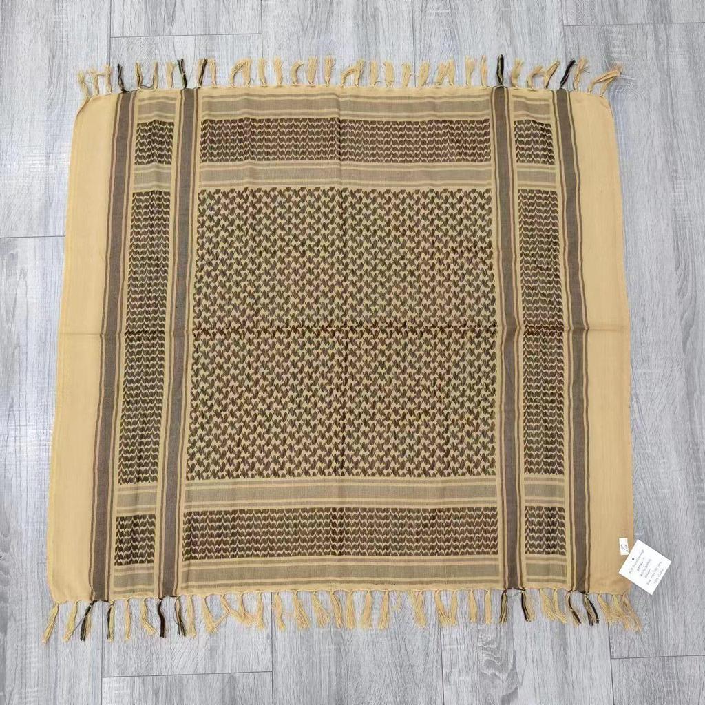 All-Cotton Camouflage Jacquard Arab Headscarf and Shawl