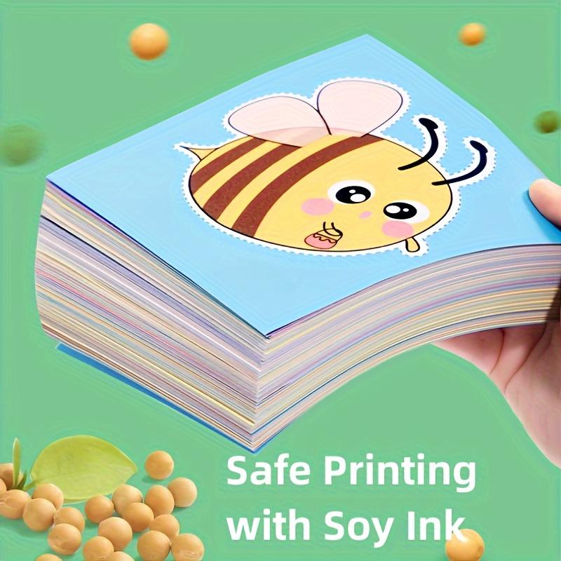 Безопасные ножницы для малышей, детей - Пластиковые, двухцветные тренировочные ножницы для дошкольников, для резки бумаги(90 шт.) Набор для принадлежностей для бумажного творчества