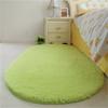 Home Oval Carpet Bedroom Bedside Living Room Sofa Coffee Table Mat Floor Study Bathroom Plush Fluffy Soft Thickened Non-Slip Rug