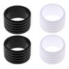 Pack of 4 Badminton Tennis Racket Fix Rings Strap Band Accessories +Black