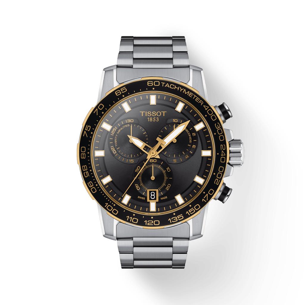 Tissot Мужские модные часы из нержавеющей стали с черным циферблатом T125.617.21.051.00