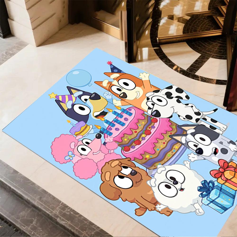 Happy Birthday Celebration! Carpet Design for Dormitory Study room Foyer Kitchen Antislip Carpet Decorate Offices