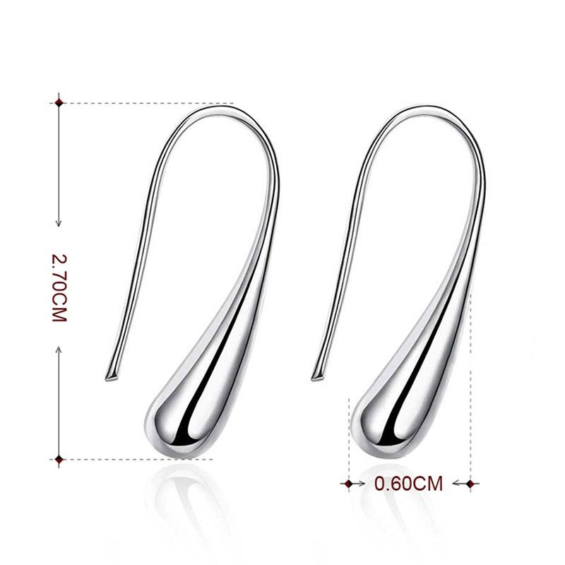 Серьги-капли воды/капли дождя Ювелирные изделия из стерлингового серебра 925 пробы