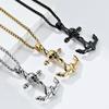 Titanium Steel Skull Boat Anchor Necklace Niche Personality Wearing Stainless Steel Pendant Pendant