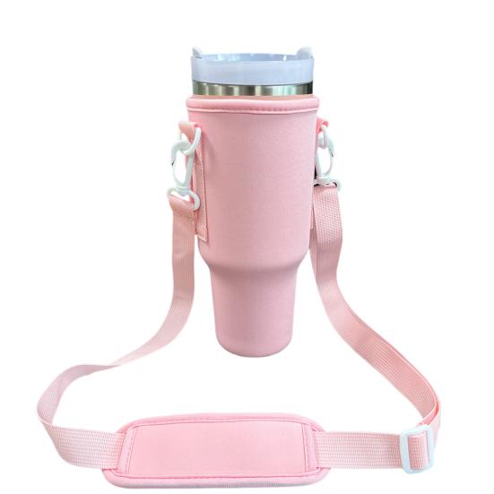 Water Bottle Carrier Bag Holder Adjustable Shoulder Strap Cup Sleeve Tumbler 30/40 Oz Water Bottle Sling Bag Sleeve Holder Carrier