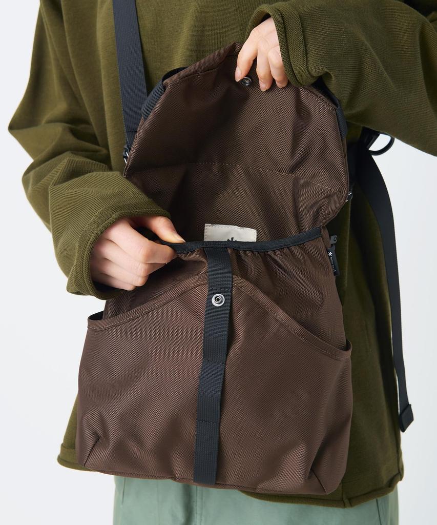 Snow Peak Recycled Cordura Shoulder Bag Shoulder Crossbody Brown One SB-26SU015 - Bag, Bag, Men's & Women's,