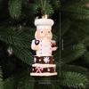 New Christmas Plastic Gingerbread Man Pendant Christmas Tree Pendant Decoration Supplies Atmosphere Decoration Ornament