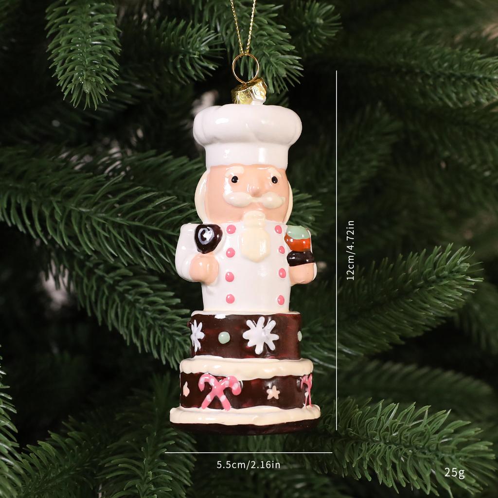 New Christmas Plastic Gingerbread Man Pendant Christmas Tree Pendant Decoration Supplies Atmosphere Decoration Ornament