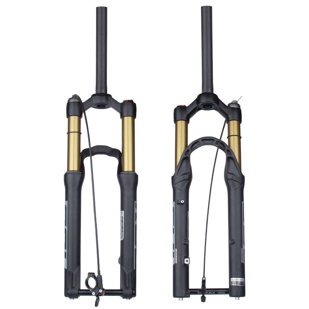 Bolany-Bicycle Front Fork with Barrel Shaft, Air Resilience Suspension, Rear Corolla Structure Design, MTB, 20 in, 24 in