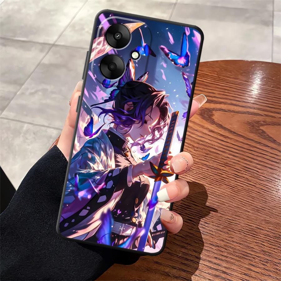 Мягкий задний чехол-бампер для Xiaomi Redmi 10 9A 9C K40 K50 Gaming 13C K60 9T 12C A5 A1 A2 Plus 12 Демоны Убийца Аниме