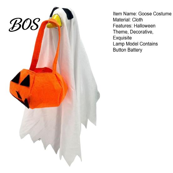 Fun Halloween Costume Ghost Goose Outfit, Lawn Porch Clothes, Fall Outfit for Outdoor Patio Yard Decoration Kids And Adult