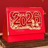 Traditional 2026 Desk Calendar Chinese Style Standing Flip Calendar New Year Calendar  Office Use