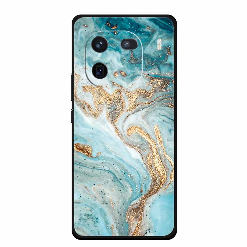 Чехол для Vivo iQOO 12 Мраморная расцветка Мягкий силикон ТПУ Чехлы для телефона Для Vivo iQOO 12 Pro 5G V2307A V2329A Цветной Новый чехол