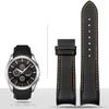 Для Tissot T035 Бабочка Стальная Пряжка Ремешок из Коровьей Кожи Браслеты Натуральная Кожа Ремешок для Часов Изогнутый Конец Замена 22мм 23мм 24мм
