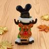 Mini Christmas Wind-Up Toy Bear/Santa Claus/Snowman/Reindeer Clockwork Chain Toy Plastic Running Jumping Movement Figures for Xmas Party Favors