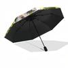 1pc Anime Character "Body Mainte" Outdoor Umbrella - Automatic Opening/Closing, Portable 3-Fold Design, 8-Rib Iron Frame - Perfect Gift for Fans,