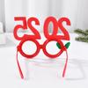4pcs Christmas Glasses 2025 New Year Party Photo Props Xmas Decorations Kids Adult Eyeglasses Photobooth Gifts Home Supplies