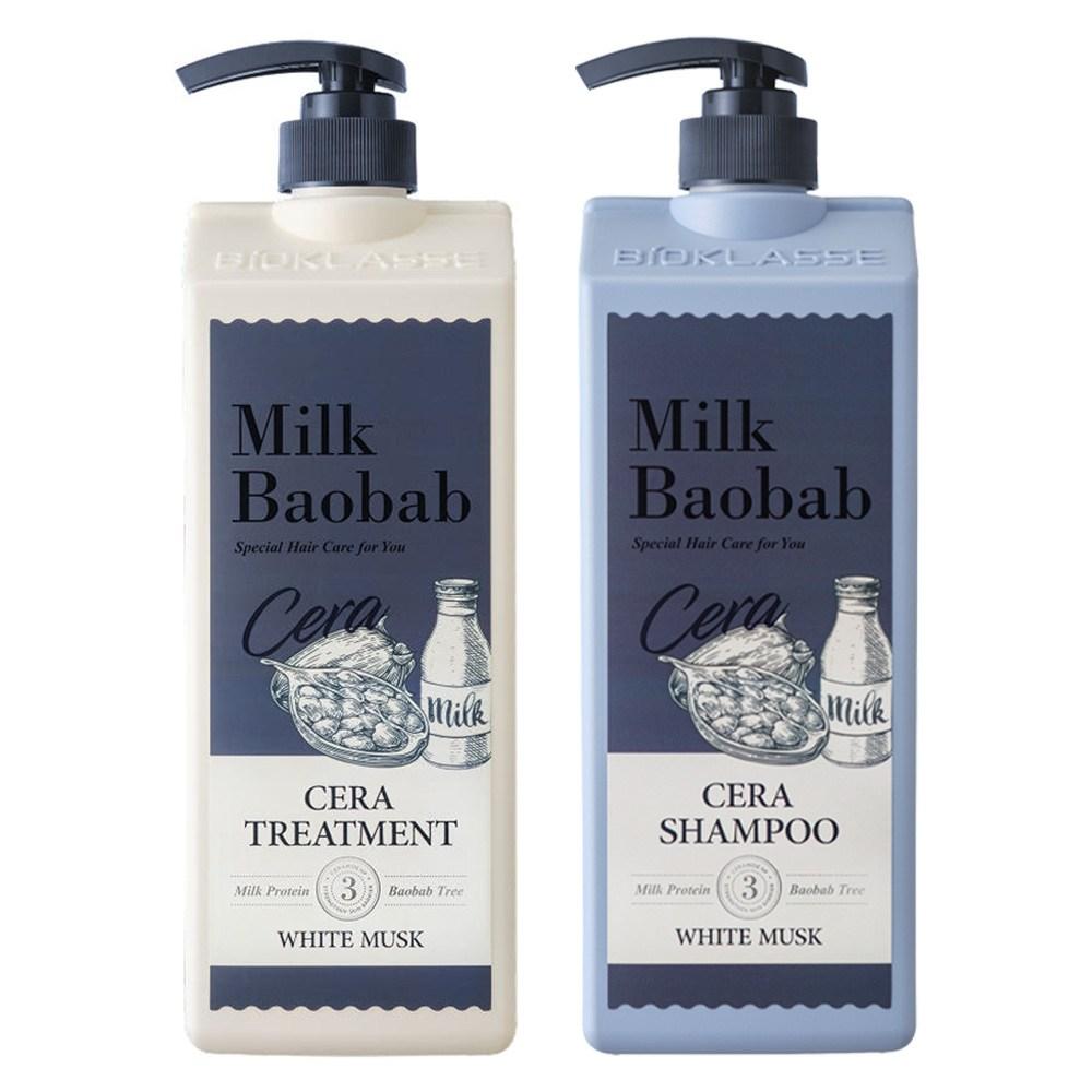 Milk Baobab Cera Shampoo 1.2L + Treatment 1.2L White Musk Scent 1 pcs