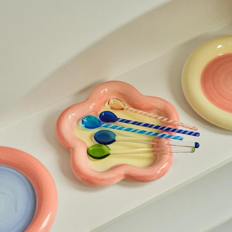 Корейский стиль Ins ретро милый медведь миска десертная тарелка керамический контейнер завтрак винтажная миска овсянка йогурт салатник милый поднос