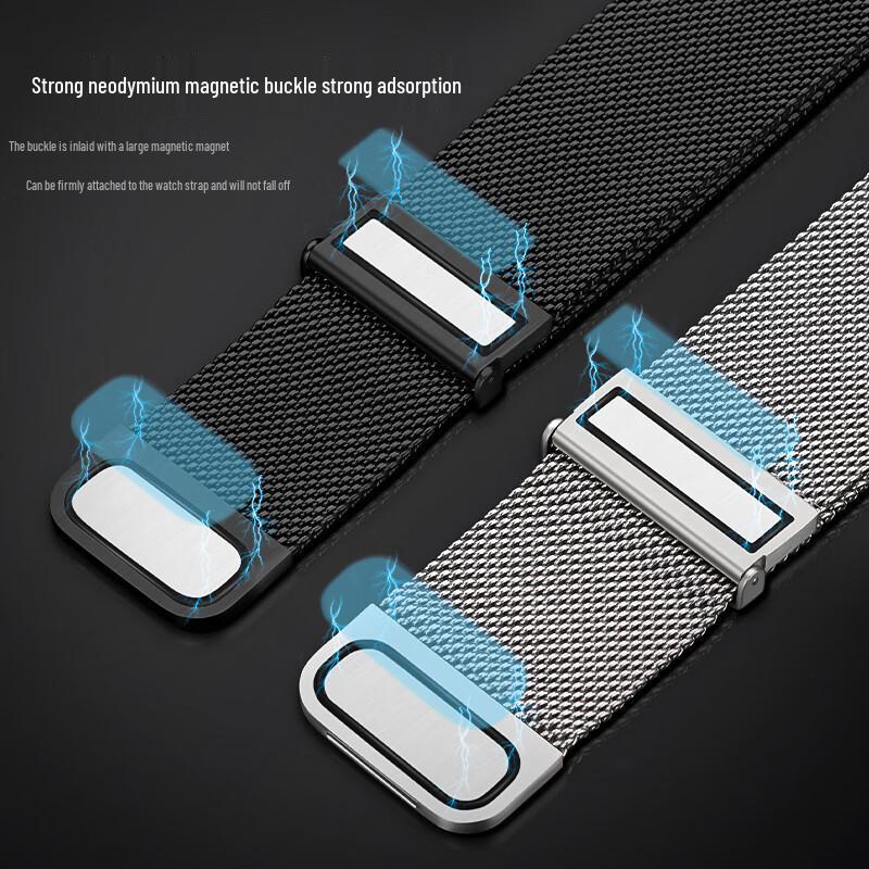Weiqiantu Milanese Double Magnetic Stainless Steel Watch Band for Huawei Watch