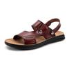 Leisure Walk Мужские пляжные сандалии Нескользящие С открытым носком Мужские шлепанцы Классические Два способа ношения Мужские шлепанцы с толстой подошвой Летняя уличная обувь