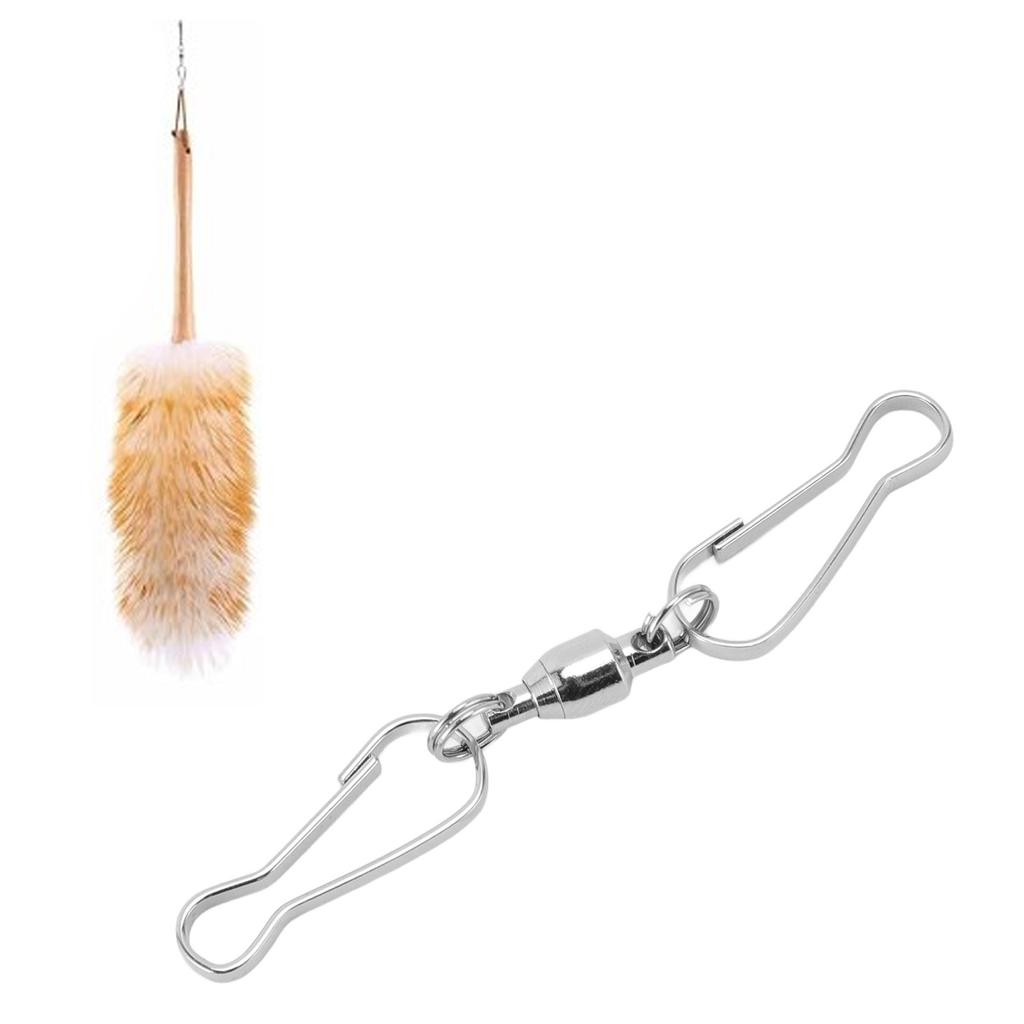 20pcs Windsock Clips Stainless Steel 360 Degree Rotation Dual Clip Wind Hangers for Wind Bird Feeders Solar Lights Flags