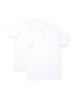 Gunze Short Sleeve Warm Soft Cotton White Medium Men's U-Neck 2-Pack 100%