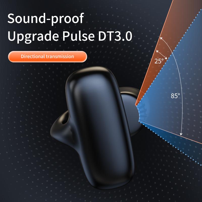 VAORLO Ear-Clip Single Earphone Painless Wear 50 Hours Music Time HiFi Low Lantency Earbud With Microphone Bluetooth 5.3 Headset