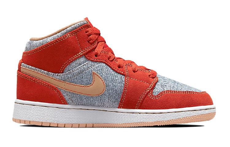 Jordan 1 Mid Denim Red GS DM4384-600
